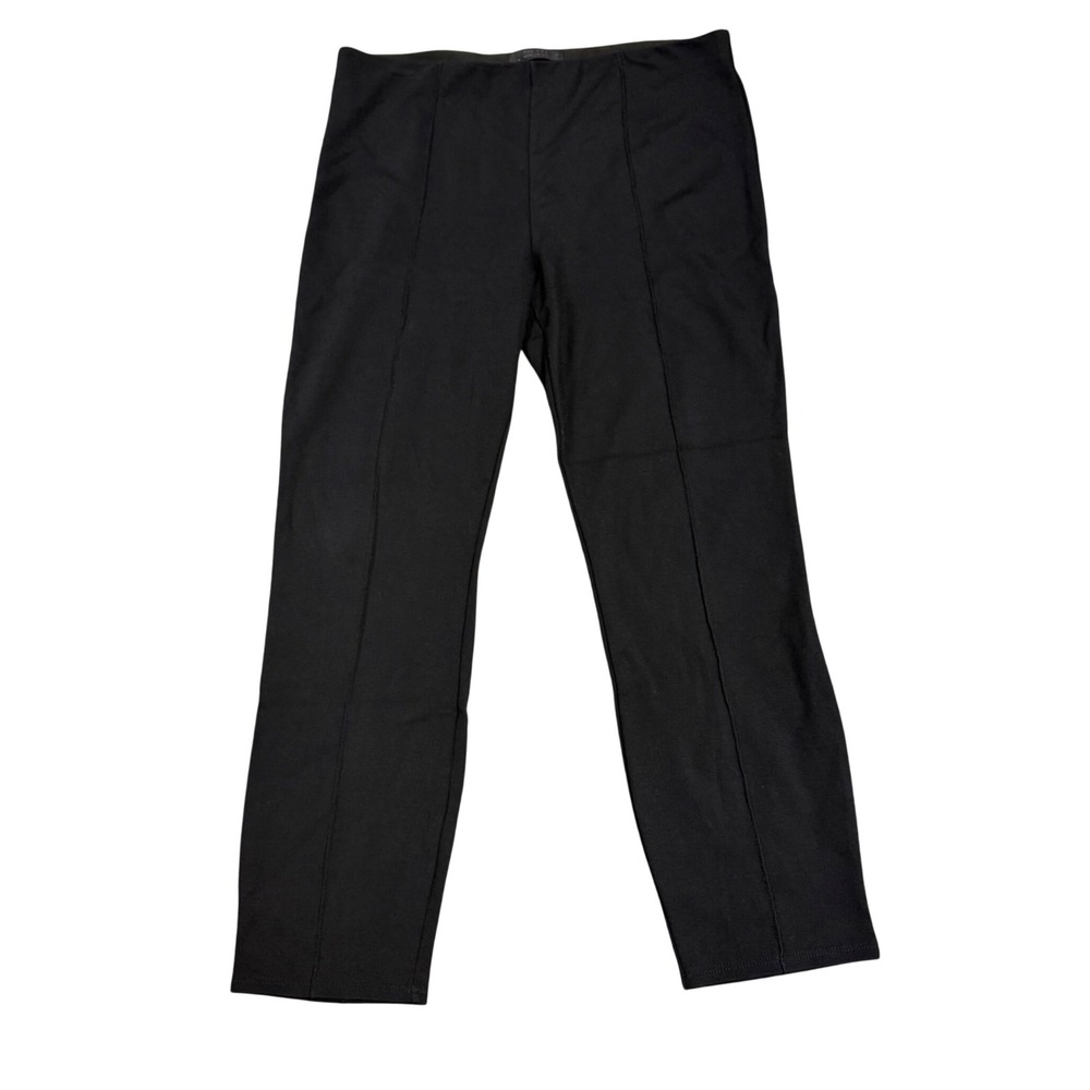 The Row Black Slim Pull On Trouser Pant Medium Seam Detail AA304 Made in USA